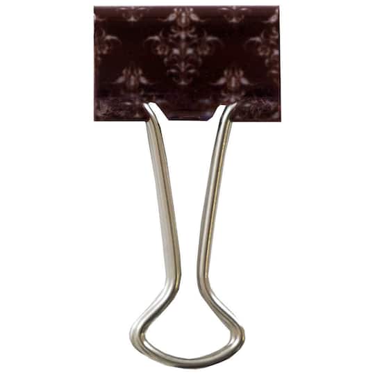 JAM Paper Fashion Polka Dot & Damask Binder Clips
